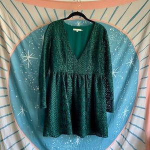 Little White Lies for UO Abi geo lace dress